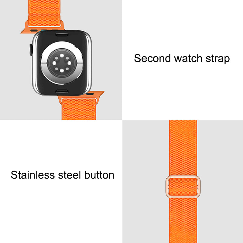 For Apple Watch Series 9 8 7 41mm 6 5 4 SE (2023) SE (2022) SE 40mm 3 2 1 38mm Textured Wristband Nylon Watch Strap Replacement with Adjustable Buckle For Apple Watch Series 9 8 7 41mm 6 5 4 SE (2023) SE (2022) SE 40mm 3 2 1 38mm Textured Wristband Nylon Watch Strap Replacement with Adjustable Buckle